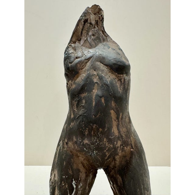 1960s 1960s Larry Mohr Plaster Woman Torso Sculpture Signed From Artist Estate For Sale - Image 5 of 6