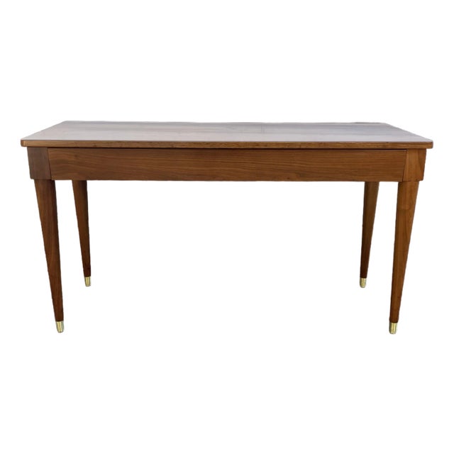 Mid 20th Century Mid-Century Walnut Storage Bench For Sale