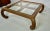 Vintage Split Reed Rattan Chow Leg Coffee Table For Sale - Image 12 of 12