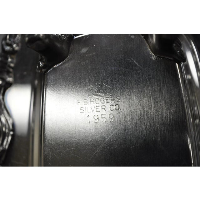Vintage Fb Rogers 1959 Victorian Silver Plated Footed Covered Butter Dish For Sale - Image 12 of 14