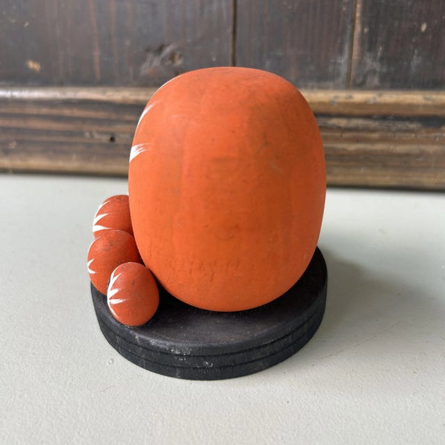 Beige Vintage Wooden Daruma Set, 1970s, Set of 9 For Sale - Image 8 of 10