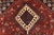 Red Yalameh Rug 3'5'' X 5'1'' Red Wool Vintage Tribal Hand-Knotted Oriental Carpet For Sale - Image 8 of 13