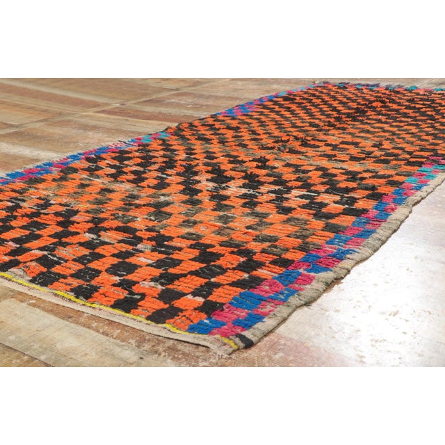 Vintage Berber Moroccan Rug - 04'02 X 09'00 For Sale In Dallas - Image 6 of 9