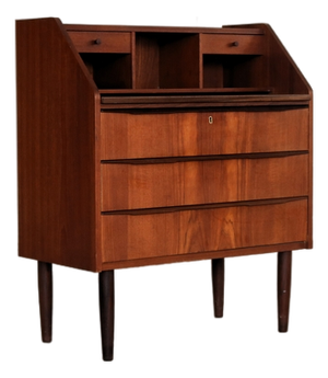 Vintage Danish Secretaire in Teak, 1960s