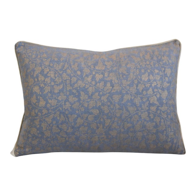 Mariano Fortuny Catalano Italian Botanical Feather/Down Pillow For Sale