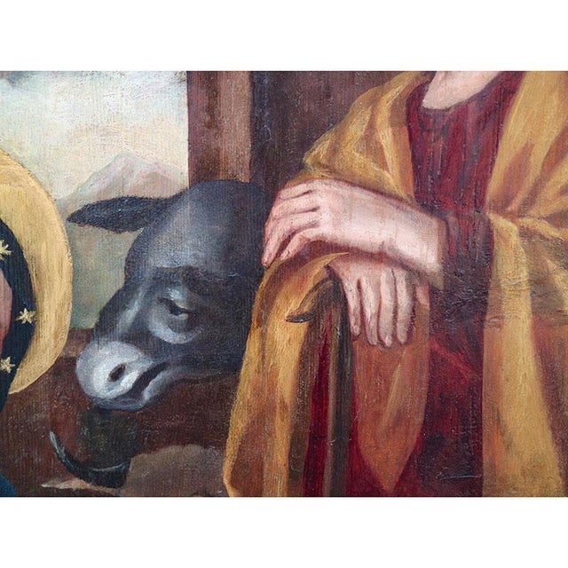 Antonio Marinoni, Nativity, 1500s, Oil on Board For Sale - Image 5 of 15