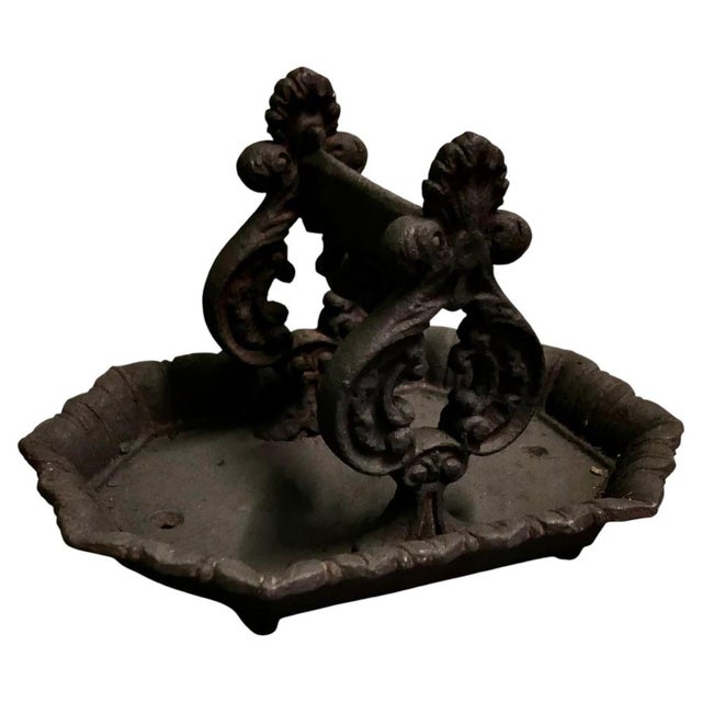 Metal Victorian Cast Iron Boot Scraper by T Holcroft & Sons, 1850 For Sale - Image 7 of 7
