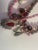 Pink 1980s Australian Rainbow Opal, Pearl and Rhodonite in Thick Sterling Silver Cabochons on Knotted Silk Chord. For Sale - Image 8 of 8
