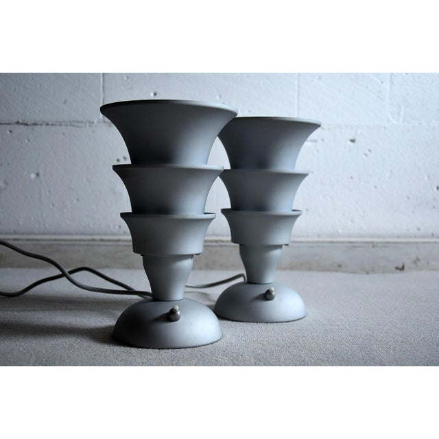 Metal Table Lamps by Matteo Thun for Tronconi, 1989, Set of 2 For Sale - Image 7 of 11