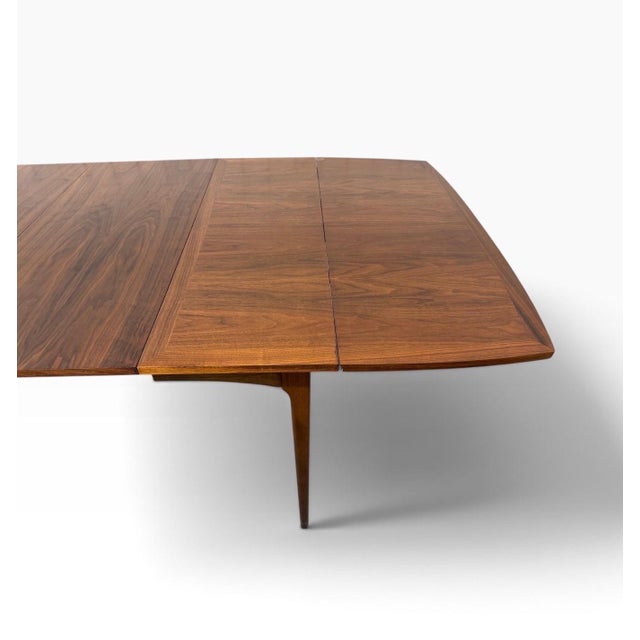 Mid-Century Modern Lane Rhythm Drop-Leaf Walnut Dining Table W/Leaves For Sale - Image 14 of 15