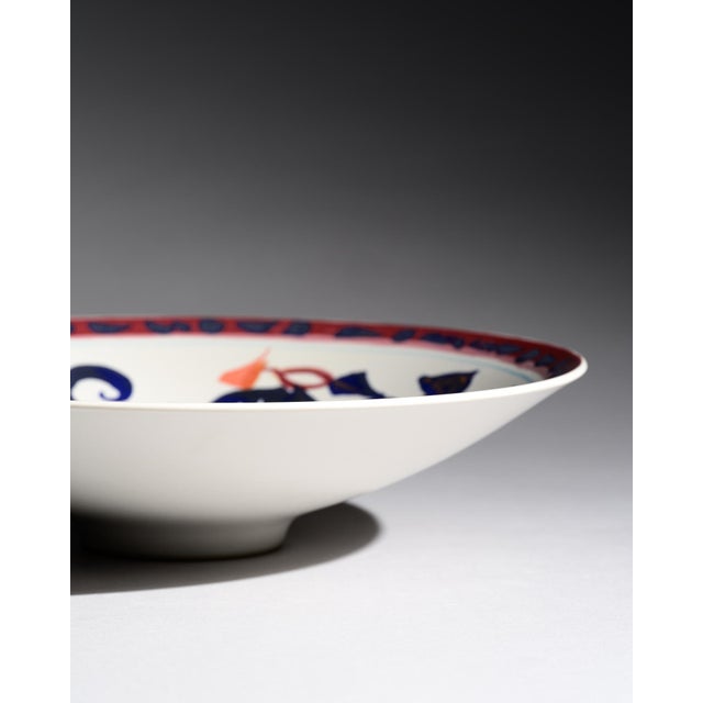 Beige Large Alta Mira Porcelain Plate by Gilbert Portanier for Rosenthal, 1970s For Sale - Image 8 of 14