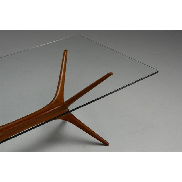 Brown Model 9020 Coffee Table attributed to Tapio Wirkkala for Asko, Finland, 1958 For Sale - Image 8 of 18