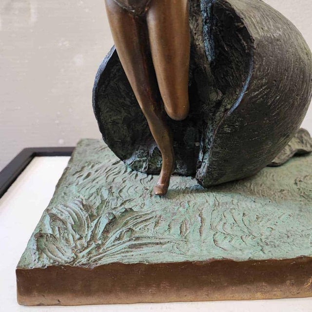 Patinated Bronze Sculpture by Max Hamlet, 1991 For Sale - Image 4 of 16