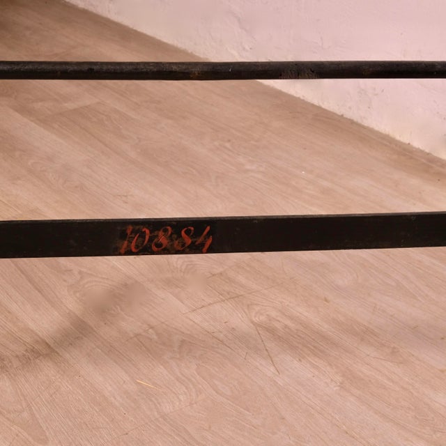 Black Vintage Wrought Iron Bed, Italy, 19th Century For Sale - Image 8 of 18