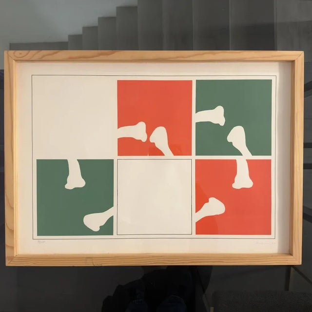 Ettore Sordini, Composition, 1970s, Lithograph For Sale - Image 6 of 6