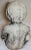 1960s Midcentury Concrete Statue of Baby Holding Bunnies For Sale - Image 5 of 10