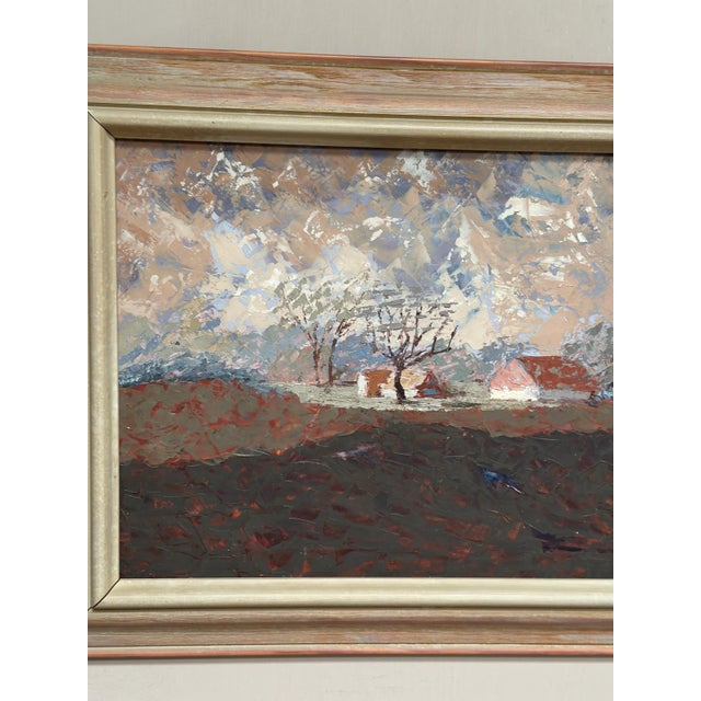 Bertil Wahlberg, Landscape, 1950s, Oil Painting on Panel, Framed For Sale - Image 11 of 18