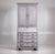 Gray Antique Two-Parts Secretaire in Wood, 1900s For Sale - Image 8 of 8
