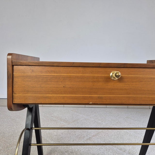 Vintage Cabinet with Magazine Rack from Ilse Möbel, Germany, 1960s For Sale - Image 6 of 12