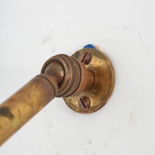 Antique French Brass Adjustable Coolie Wall Light, 1890s For Sale - Image 5 of 9