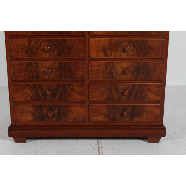 Vintage Danish Walnut Dresser, 1920s For Sale - Image 10 of 12