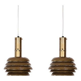 Vintage Swedish Pendant Lamps attributed to Hans-Agne Jakobsson, Set of 2 For Sale