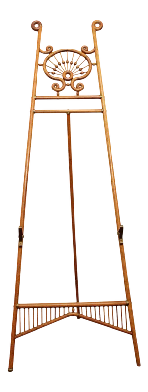 Antique Victorian Oak Stick & Ball Easel