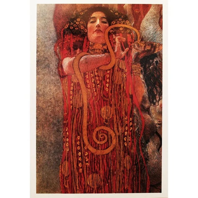 1994 After Gustav Klimt, "Hygieia" First German Edition Poster For Sale In Dallas - Image 6 of 6