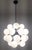 Fabio Ltd 21st Century Ventiquattro Black Powder Coat Glossy White Murano Sputnik Chandelier by Fabio LTD For Sale - Image 4 of 6