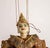 Exquisite Vintage 1950s Handcrafted Wooden Marionette with Burmese String, Reflecting Asian Opera Artistry. This splendid...