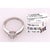 Modern 14 Karat White Gold Engagement Ring 0.75 Total Diamond Weight For Sale - Image 3 of 9