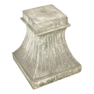 Curved Pedestal in Stone For Sale