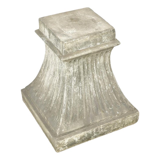 Curved Pedestal in Stone For Sale