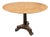 1930s Art Deco Blush Pink Marble Pedestal Bistro Dining Table For Sale