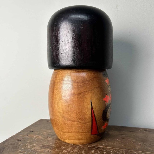 Vintage Gunma Sosaku Kokeshi Figurine by Miyagawa Kunio, 1980s For Sale - Image 10 of 11