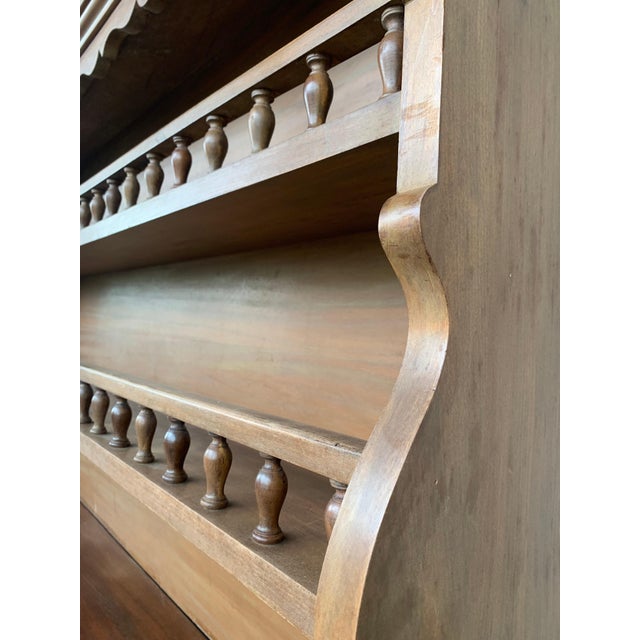 Early 20th Large Stepback Cupboard with Four Drawers and Doors For Sale - Image 10 of 18