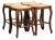 Louis XV Style French Walnut Counter Stools With Rush Seats, Set of Four For Sale