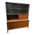 1969 Mid-Century Modern Broyhill Walnut and Laminate Hutch For Sale