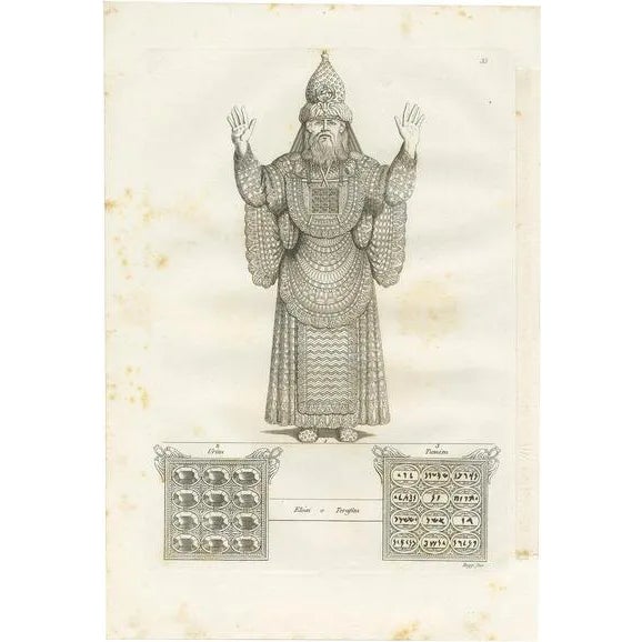 Ferrario, The Clothing of an Testament Priest, 1831, Print For Sale