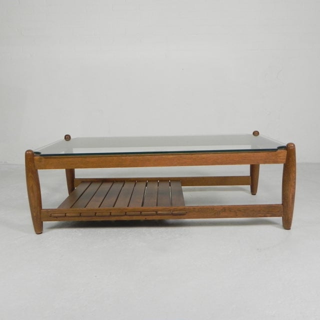Scandinavian Coffee Table with Glass Top, 1960s For Sale - Image 12 of 18
