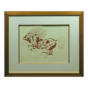 Guillaume Azoulay "Painted" Etching on Paper Hand Signed Framed