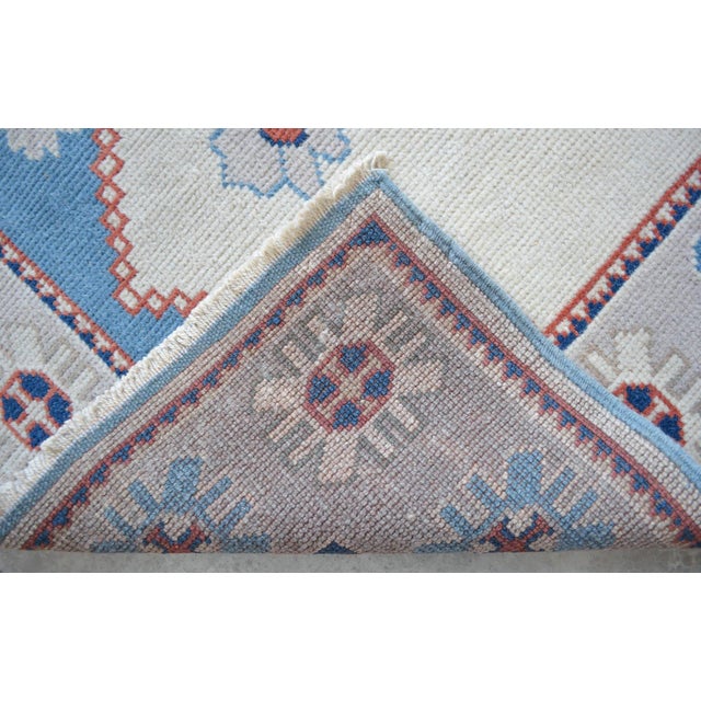 1980s Hand Knotted Runner Rug Extra Long Hallway Rug Kitchen Decor For Sale - Image 12 of 13