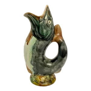 Antique 19th Century Fish Pitcher Jug
