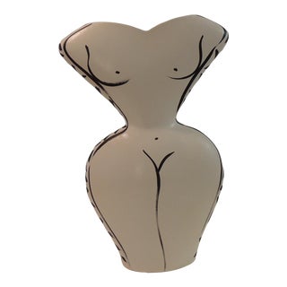 Donna Falsano Figural Tall Vase For Sale