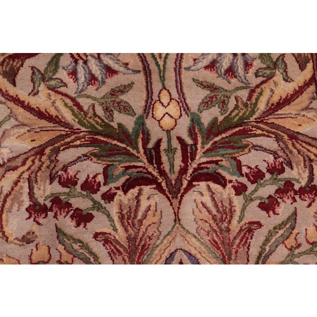 Textile Art Nouveau 1990's Pak-Persian Gray/Gray Wool Rug - 9'0'' X 12'4'' For Sale - Image 7 of 10