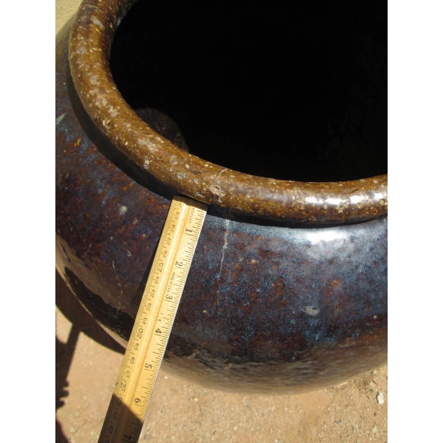 Ceramic Large Antique South East Asian Wine Storage Martaban Jar For Sale - Image 7 of 12