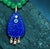 Lapis Peacock Pendant With Emeralds, Diamonds & 14k Gold For Sale - Image 9 of 13