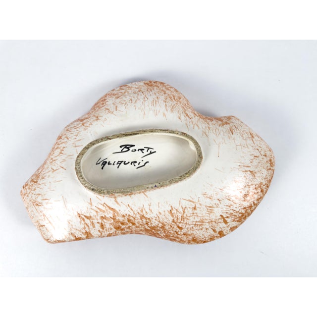 Large French Mid-Century Ceramic Catch-All, Signed Borty Vallauris, C. 1960 For Sale - Image 6 of 18
