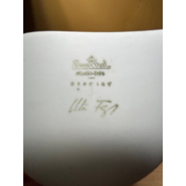 Ceramic 1970s Rosenthal Studio-Line Freeform Porcelain Vase by Uta Feyl, Germany For Sale - Image 7 of 7