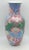 1970's Chinese Enameled Chinoiserie Water Lily Vase For Sale - Image 4 of 11